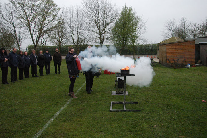 Carbon Dioxide extinguisher visibility