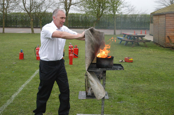 Fire Blanket training